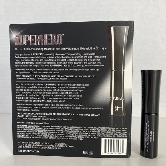 It Cosmetics Superhero Elastic Stretch Volumizing Mascara - Picture 2 of 3
